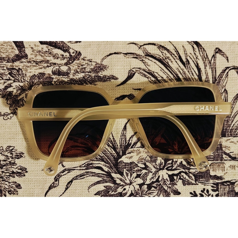 Chanel sunglasses CH 5505 Square Frame Beige/Tan - Picture 2 of 12